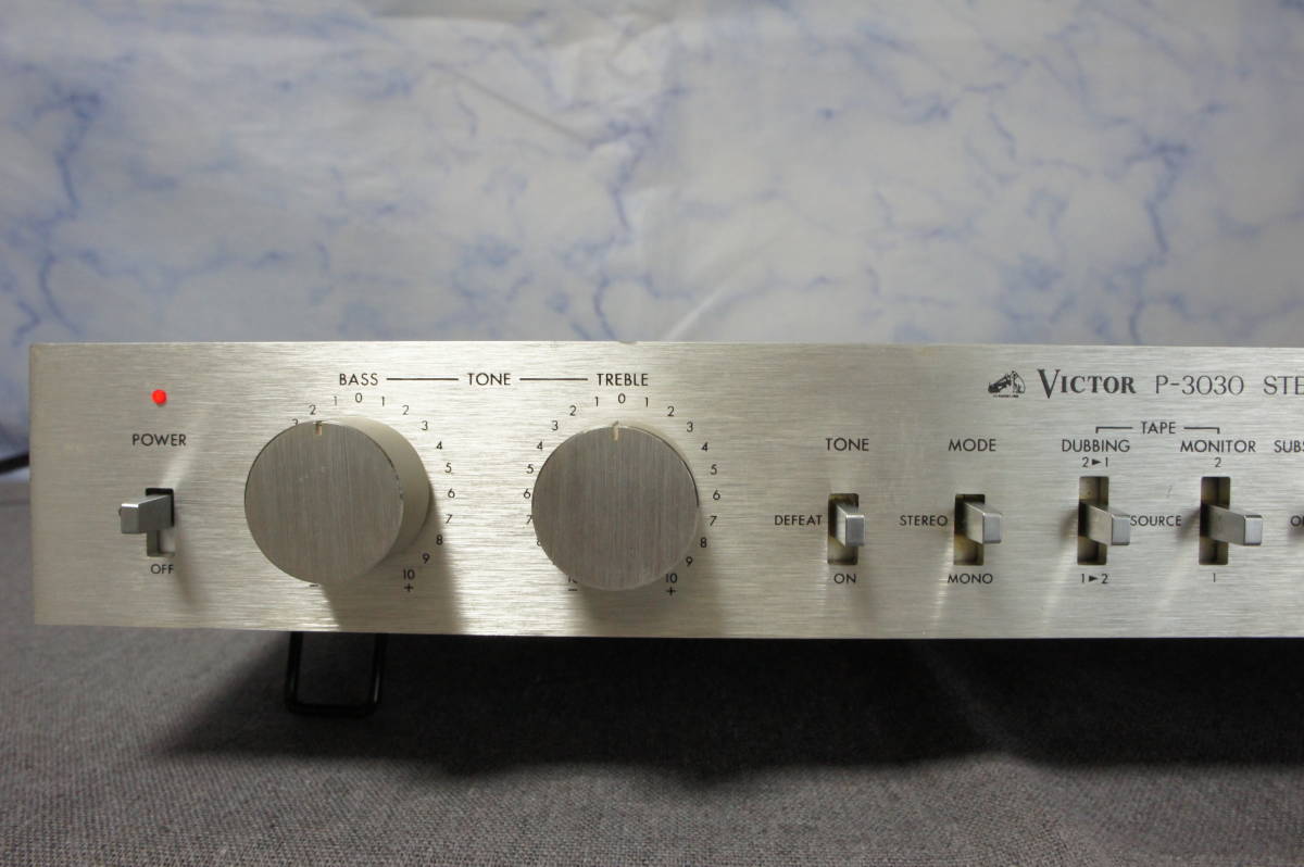 VICTOR（ビクター） P-3030 薄型プリアンプ 整備済み 完動品 Victor P