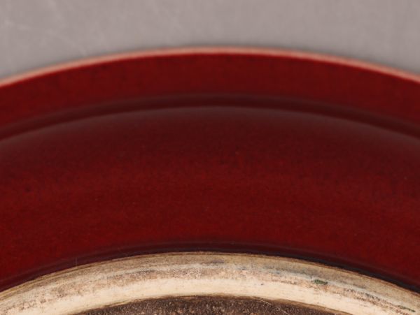 中国古玩 唐物 宋代 辰砂 大皿 在印 時代物 極上品 初だし品 6703
