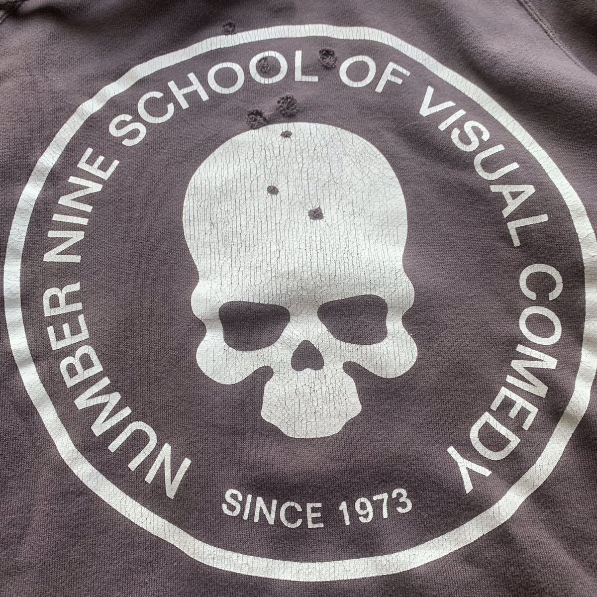 Number (n)ine time skull hoodie sweat takahiro miyashita