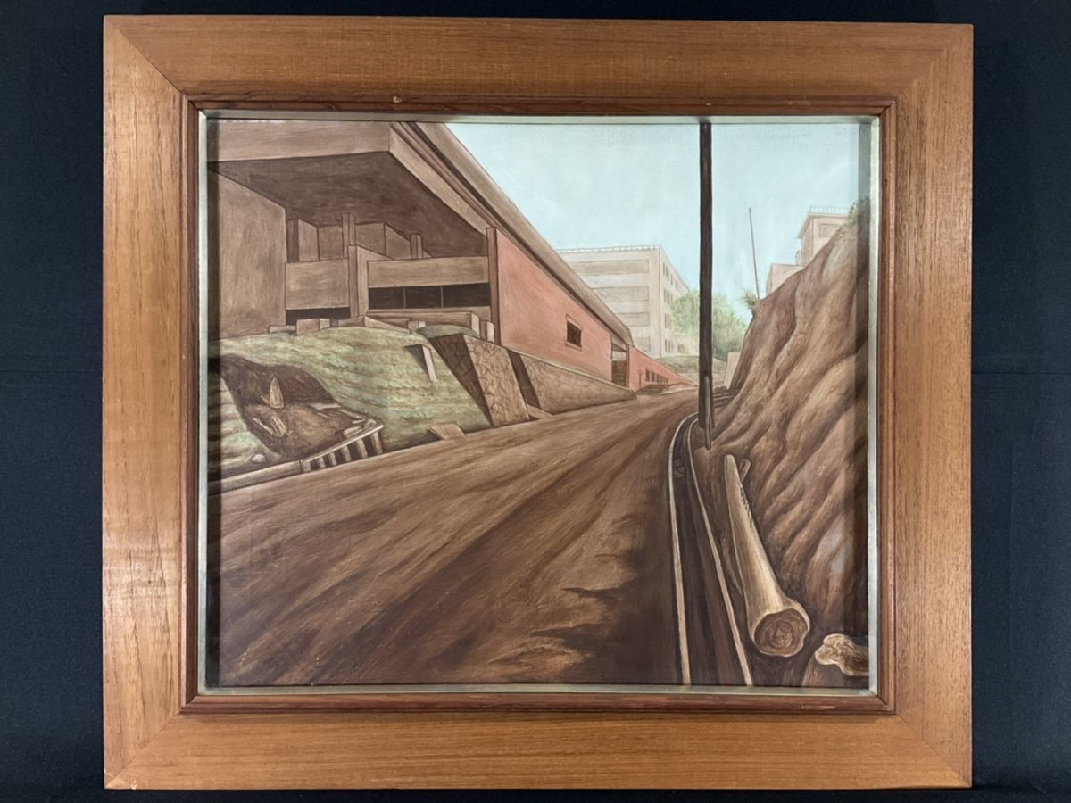風景画 モンマルトル風景 服部和三郎 Yahoo!オークション - 【真作】服部 和三郎 「モンマルトル風景」 リト