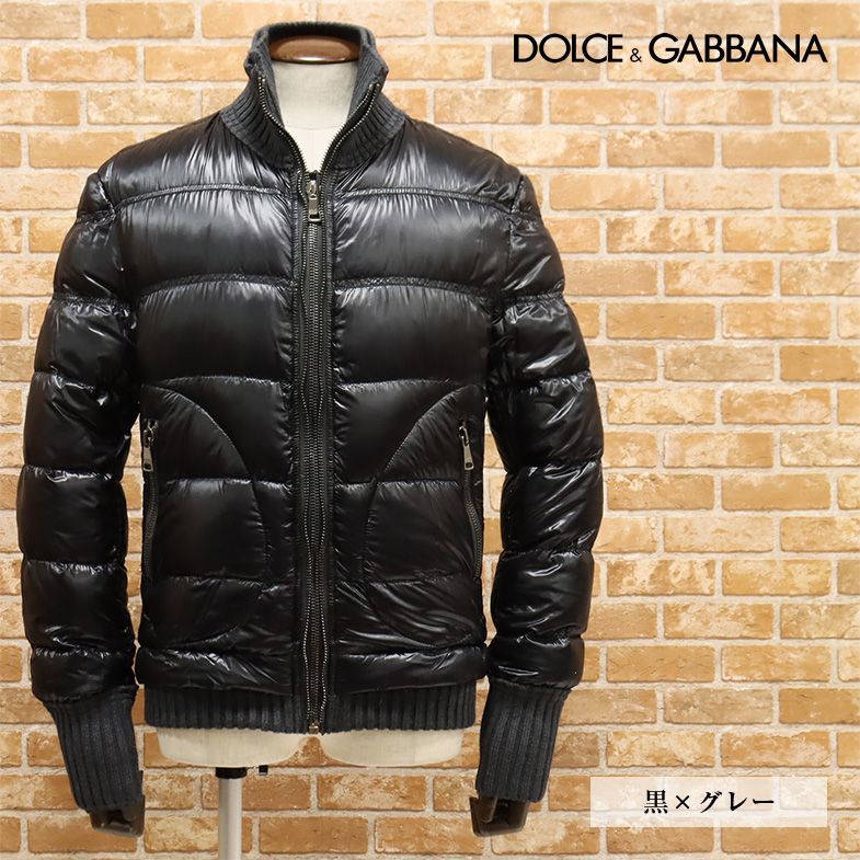 新品タグ付き DOLCE&GABBANA 遅し レザーダウン