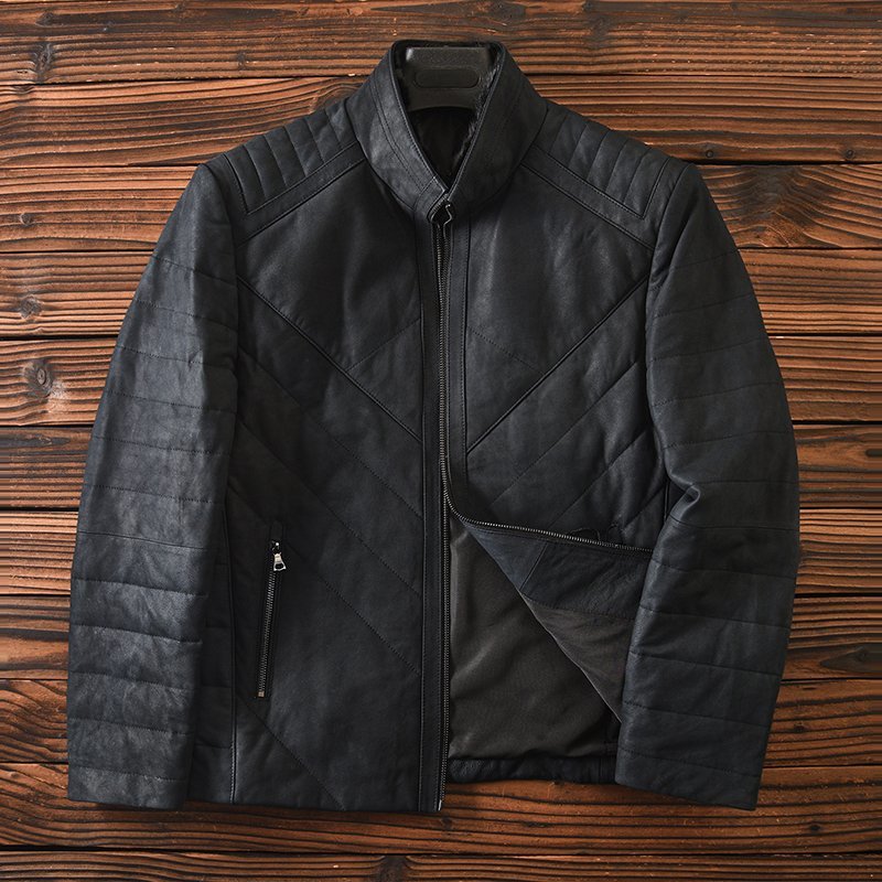 美品】本革 ミンクファー リバーシブルジャケット レザー 清々しく