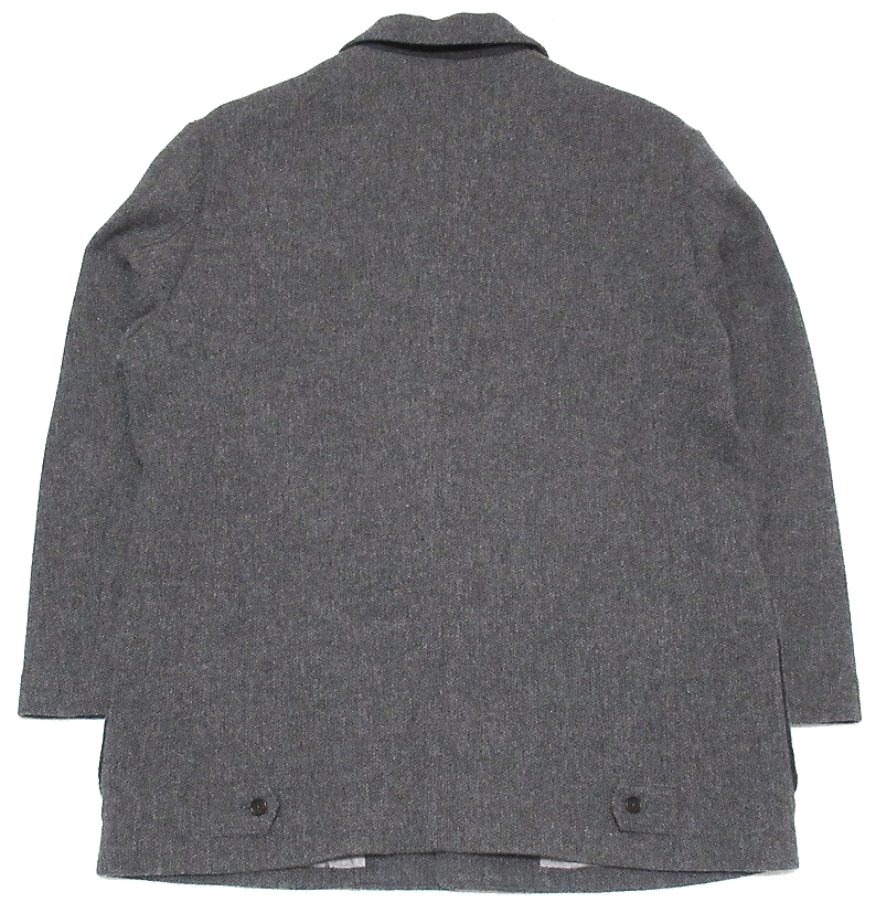 美品】Papas パパスウールコートグレーLLサイズ