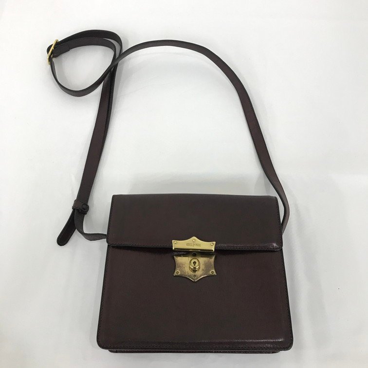 AKAM2006】GOLD PFEIL ゴールドファイル レザー ショルダーバッグ