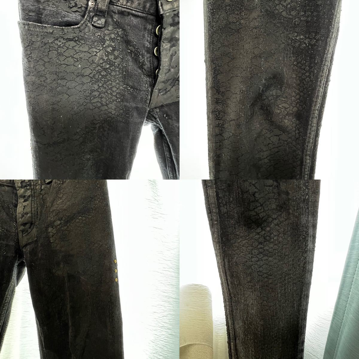 hyde着 ロエン　コーティングパンツ hyde着系 コーティングクラッシュパンツ ラルク if L.G.B