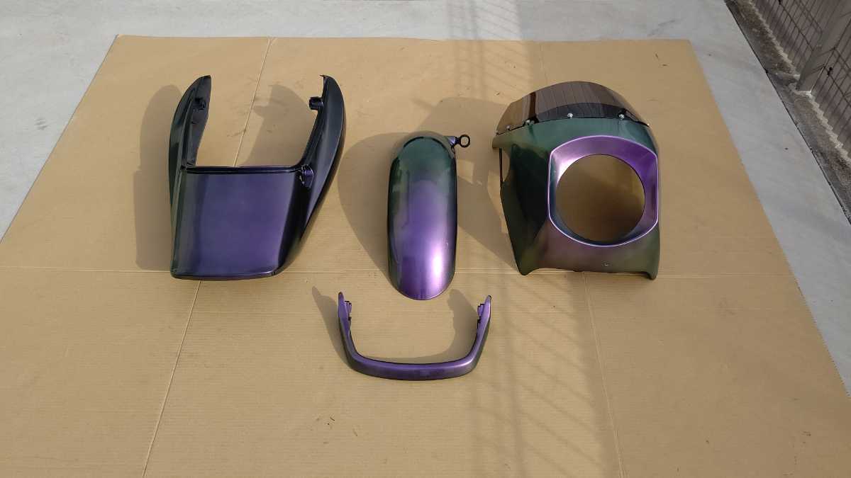 XJR1200 外装②フロントフェンダー、タンデムバー、テールカウル、Z1R