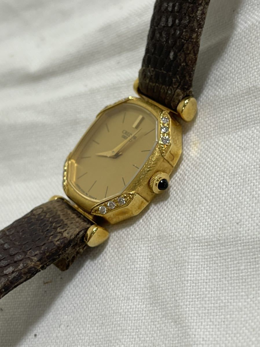 ジャンク】☆SEIKO/18金/CREDOR☆ K18 セイコークレドール かなしい