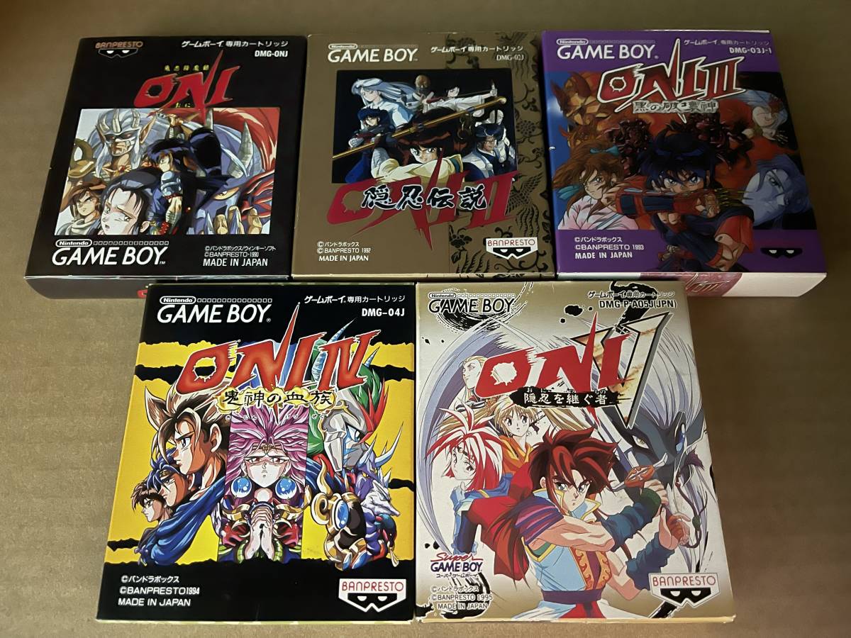 通販 ゲームボーイ oni3 本体 黒の破壊神 ゲームボーイ ONI3 GB 箱説 