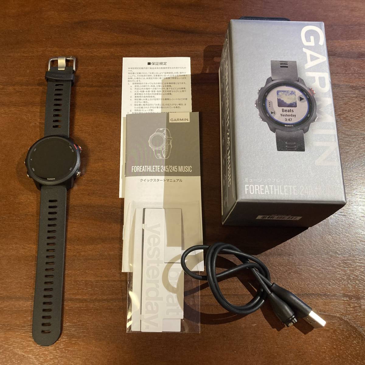 GARMIN(ガーミン) ForeAthlete 245 Music Black Red 【公式通販】
