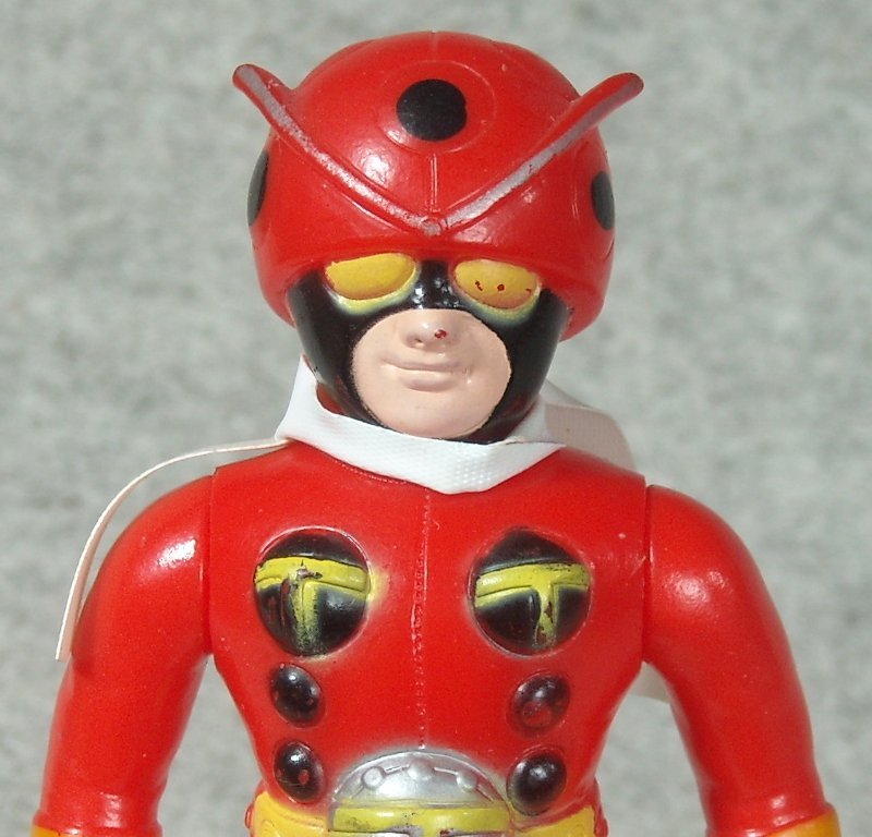 ソフビ(9)ポピー◇電波人間 タックル◇約12.8cm◇仮面ライダー