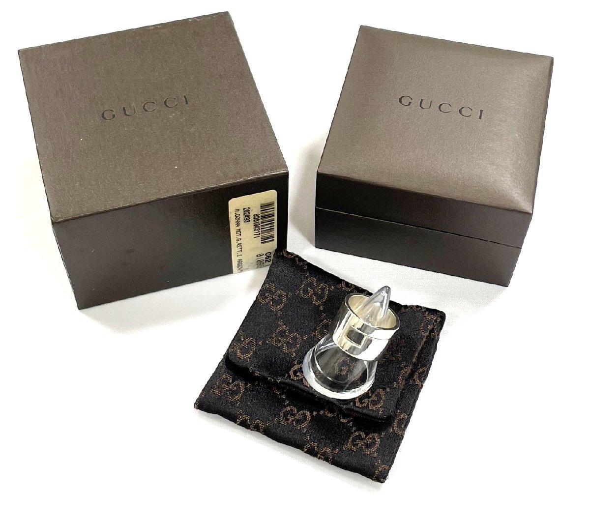 爆買い，低価 GUCCI グッチ Gリング ワイド リング 指輪 約 15号 シルバー 925 保存袋 & 箱付(シルバー)｜売買されたオークション情報、yahooの商品情報をアーカイブ公開 - オークファン シルバー