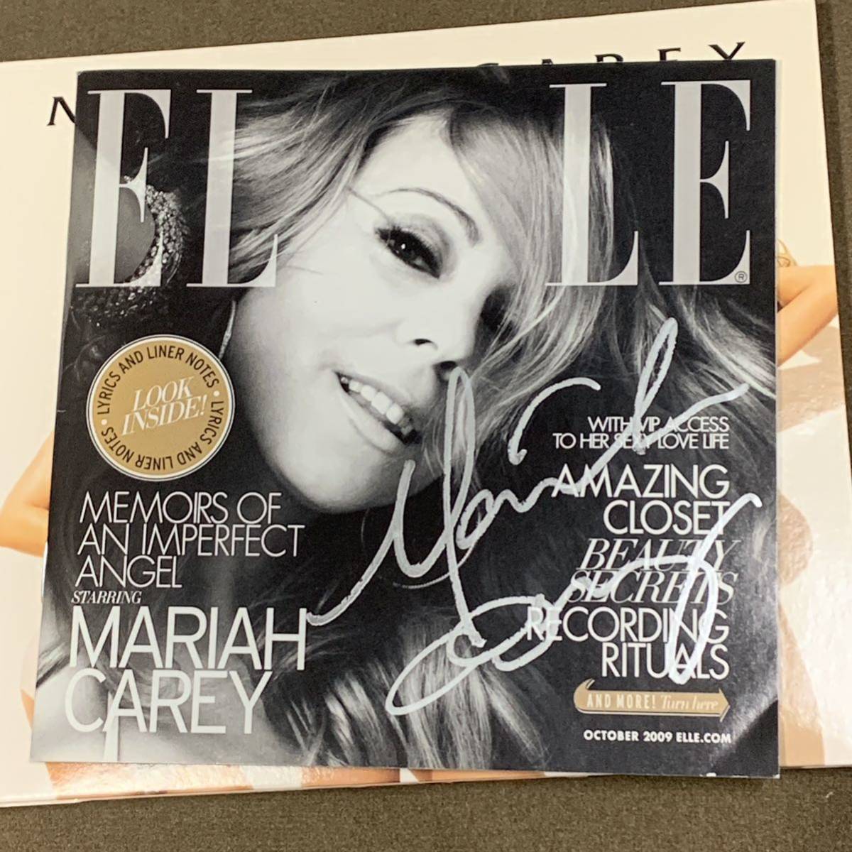 Carey CD Mariah マライアキャリー butterfly サイン入り 直筆サイン