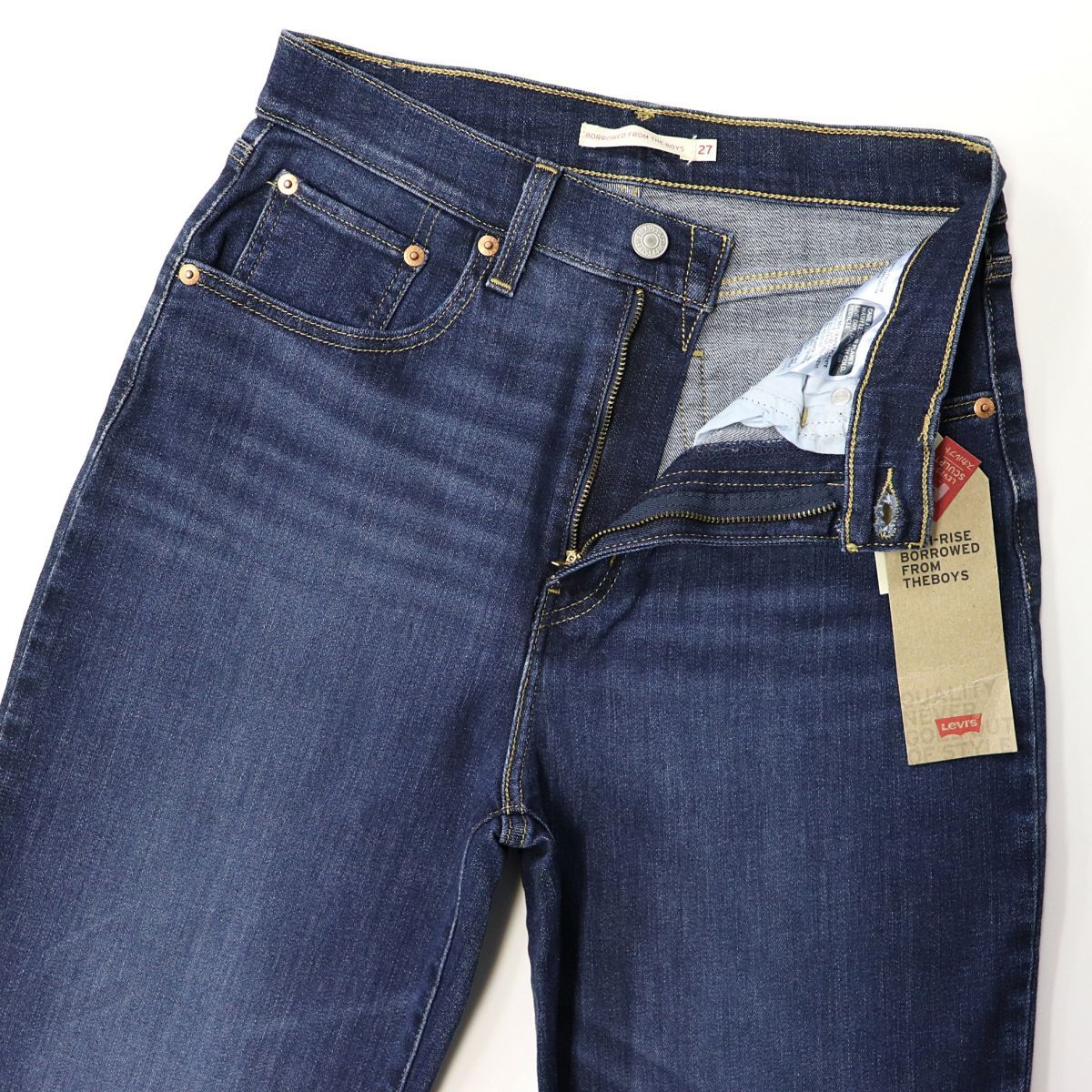 リーバイス Levis BORROWED FROM THE BOYS レディース ソフト ストレッチ ジーンズ デニム パンツ 27インチ ...