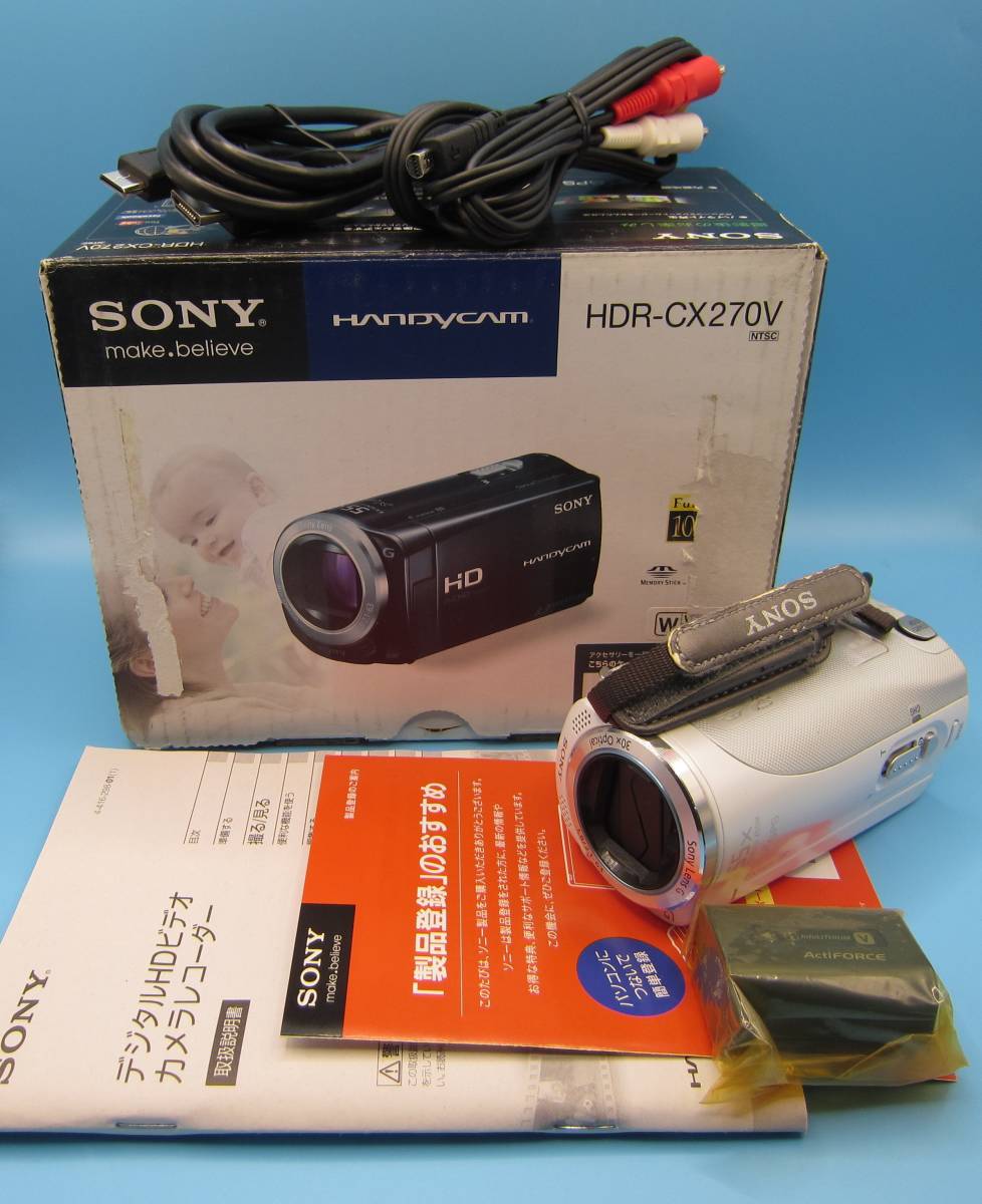 ジャンク品【SONY HANDYCAM デジタルHDビデオカメラレコーダー HDR