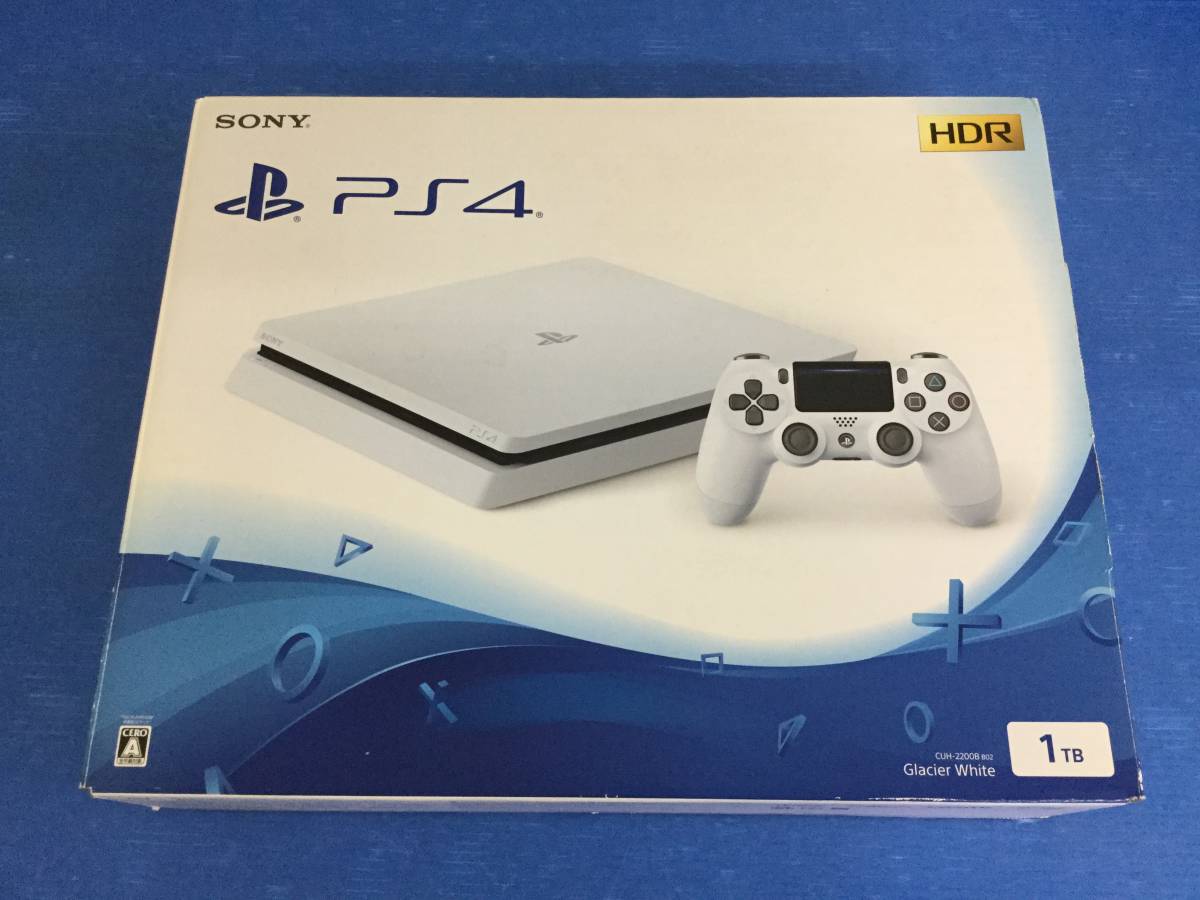 25】[ジャンク]PS4-1TB グレイシャーホワイト CUH-2200BB02