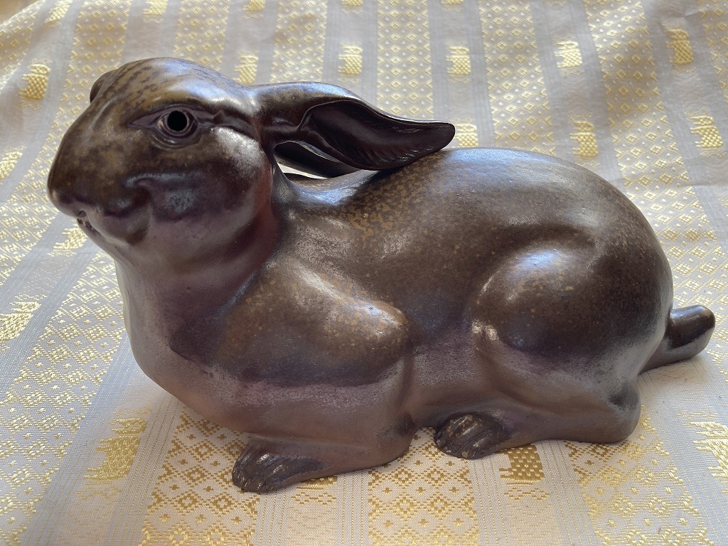 備前焼 干支 卯 備前焼 干支【兎】桐箱付作家：17代 木村 玉舟 - 備前焼通販ギャラリー