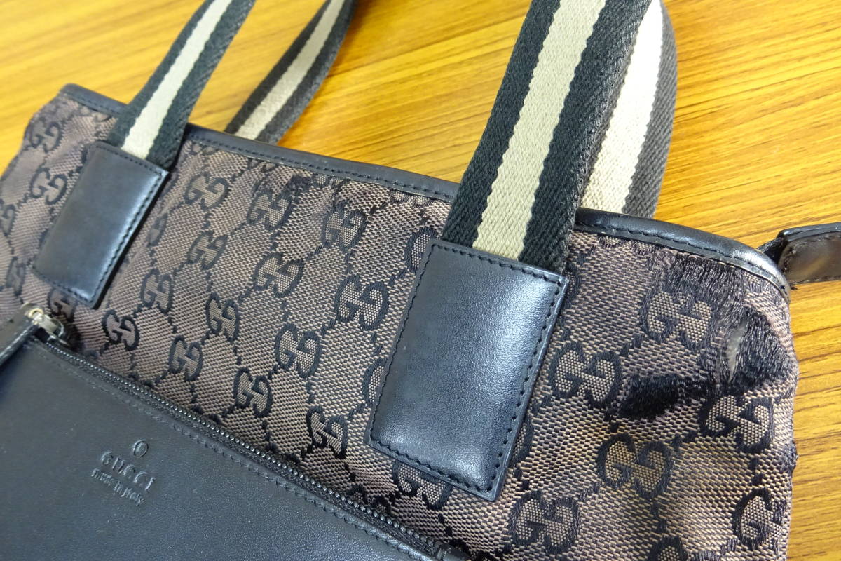 グッチ GGキャンバス 美品 トートバッグ GUCCI ブラック 黒 ゴールド金具 バッグGUCCI | GG GGスプリーム ggキャンバス グッチ(GUCCI) 通販・人気ランキング ・ベージュ＆ブラウン