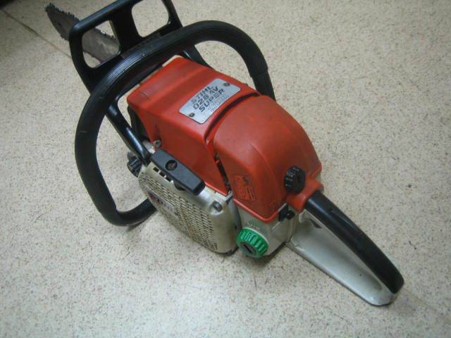 ジャンク品・スチール028AVチェンソー□ガイドバー400mm  