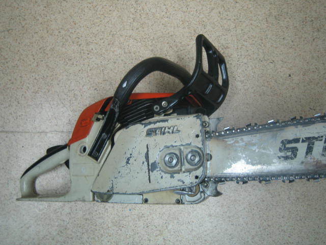ジャンク品・スチール028AVチェンソー□ガイドバー400mm  