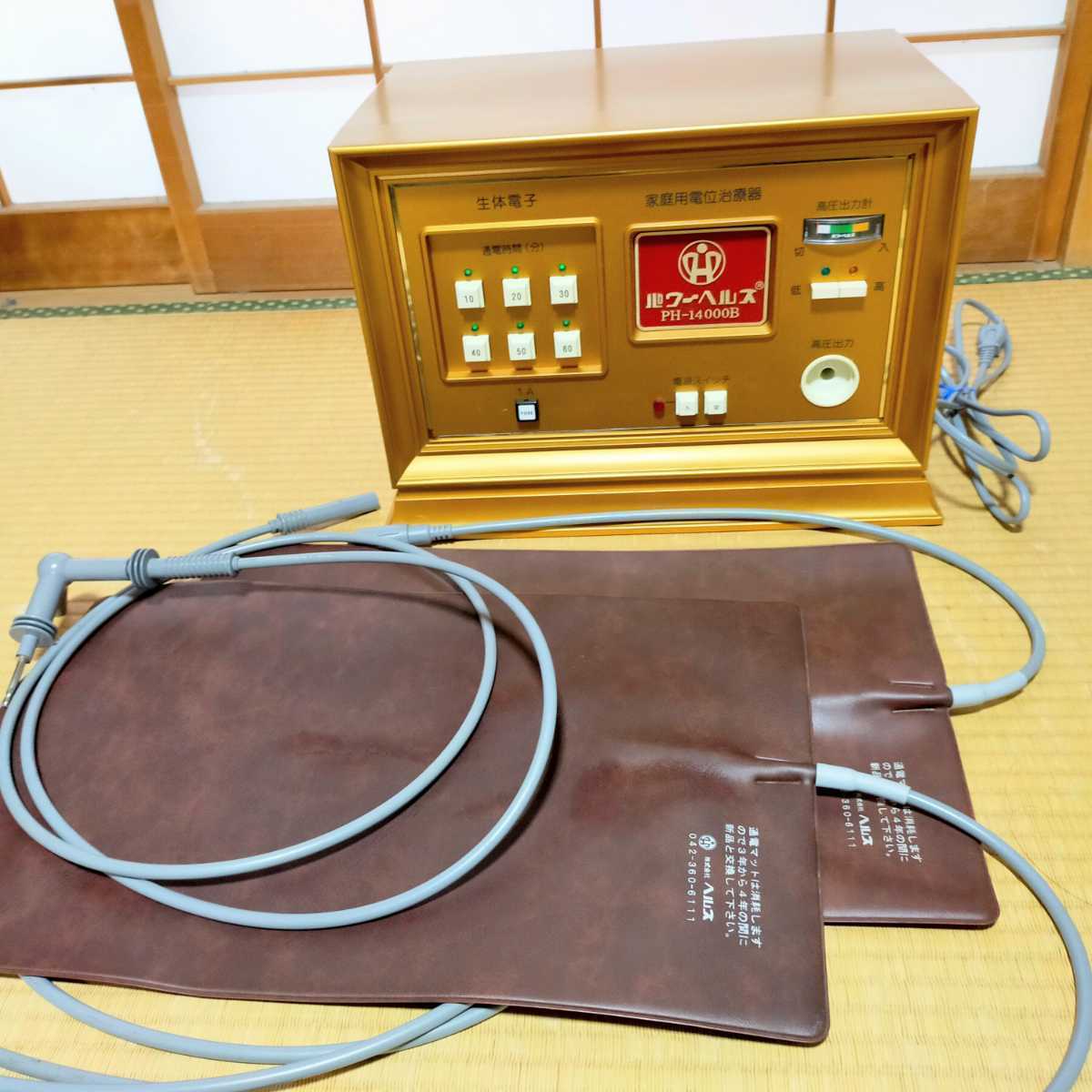 PH-14000 パワーヘルス 家庭用電位治療器セット 美品！通電確認済 