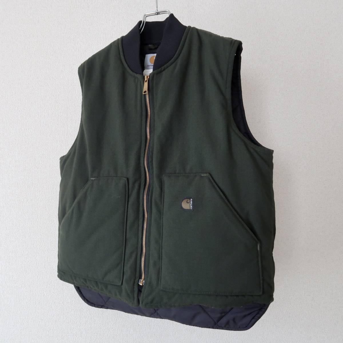 T*R様 90’s usa製 Carhartt ダック地 ベストブラック Carhartt カーハート USA製 90年代 ダック地 ノーカラー ワークベスト