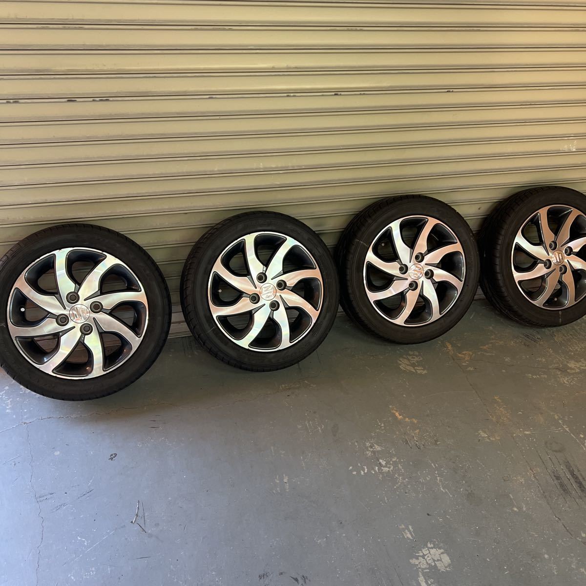数量限定，定番人気 スズキ純正 アルミホイール 14int 4.5j-50 軽自動車165/55R14 グッドイヤー レブスペックRS02 セカンドラジアル used(ラジアルタイヤ)｜売買されたオークション情報、yahooの商品情報をアーカイブ公 4穴