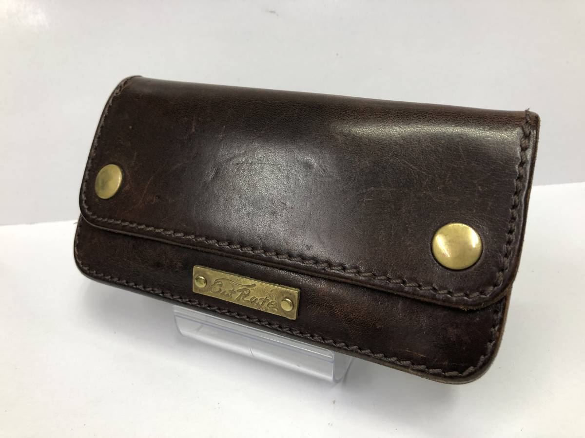 CUTRATE レザー 長財布 本革 ダークブラウン メンズ CUT RATE カットレイト SS-970047