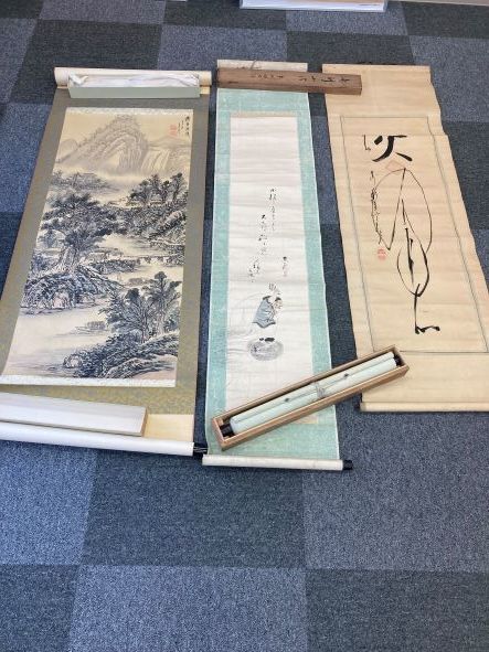 ◇掛軸 山水図 書 宗教 御守 仏教 神道 版画 肉筆 工芸 掛け軸まとめ