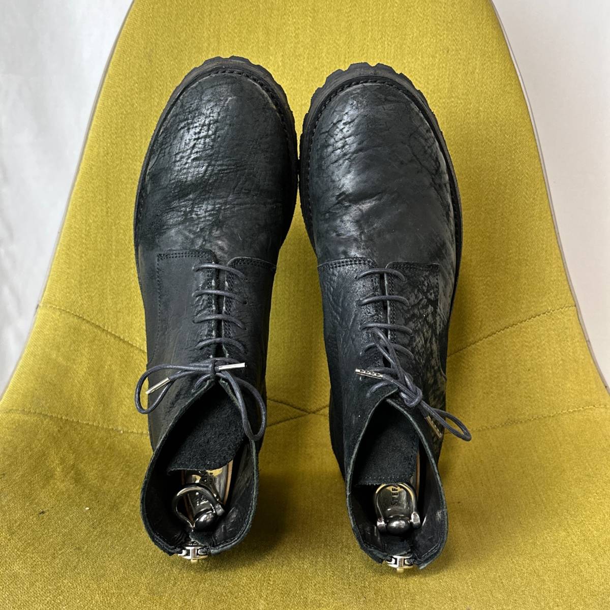 未使用 Portaille ポルタユ Cordovan split Backzip Boots コードバン