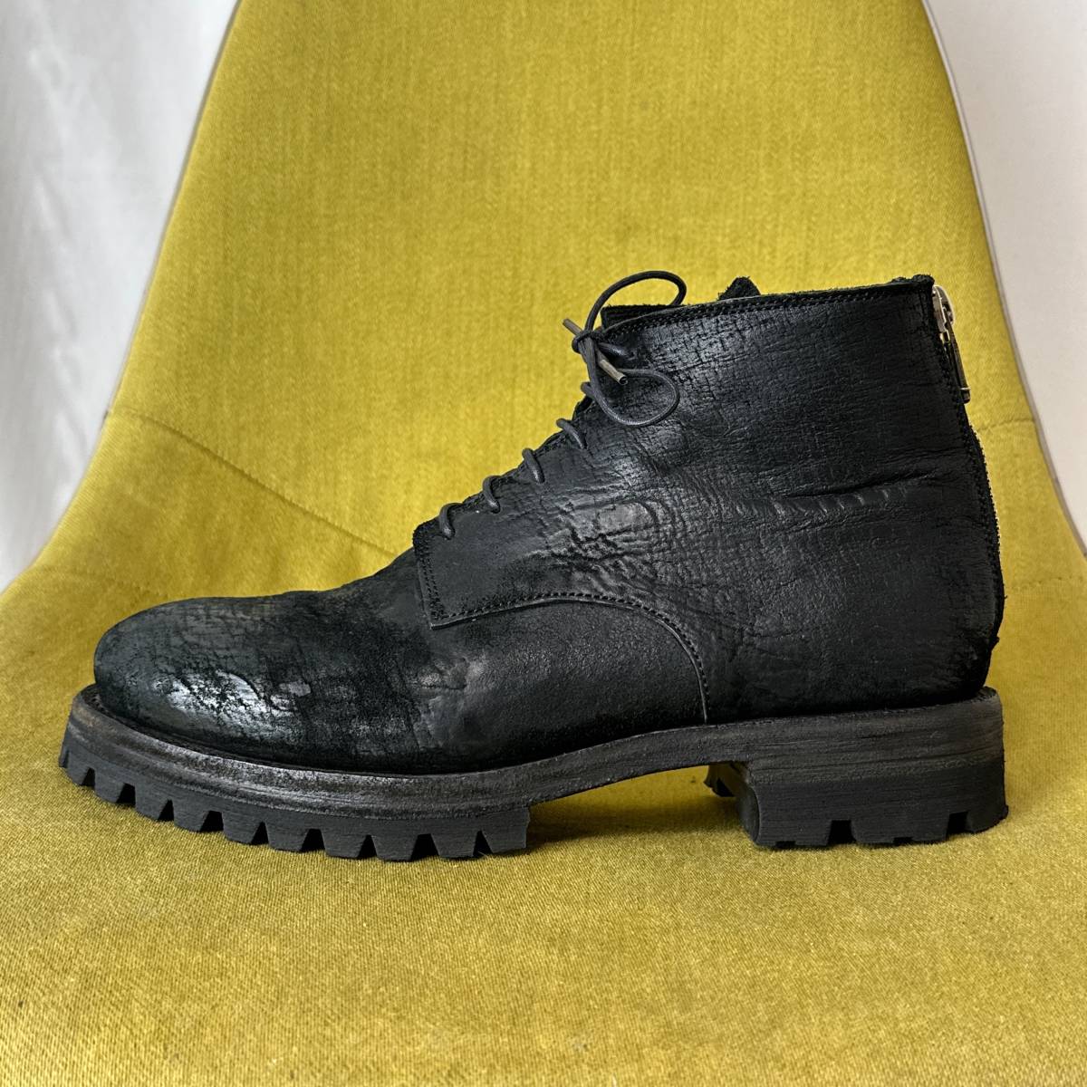 未使用 Portaille ポルタユ Cordovan split Backzip Boots コードバン 