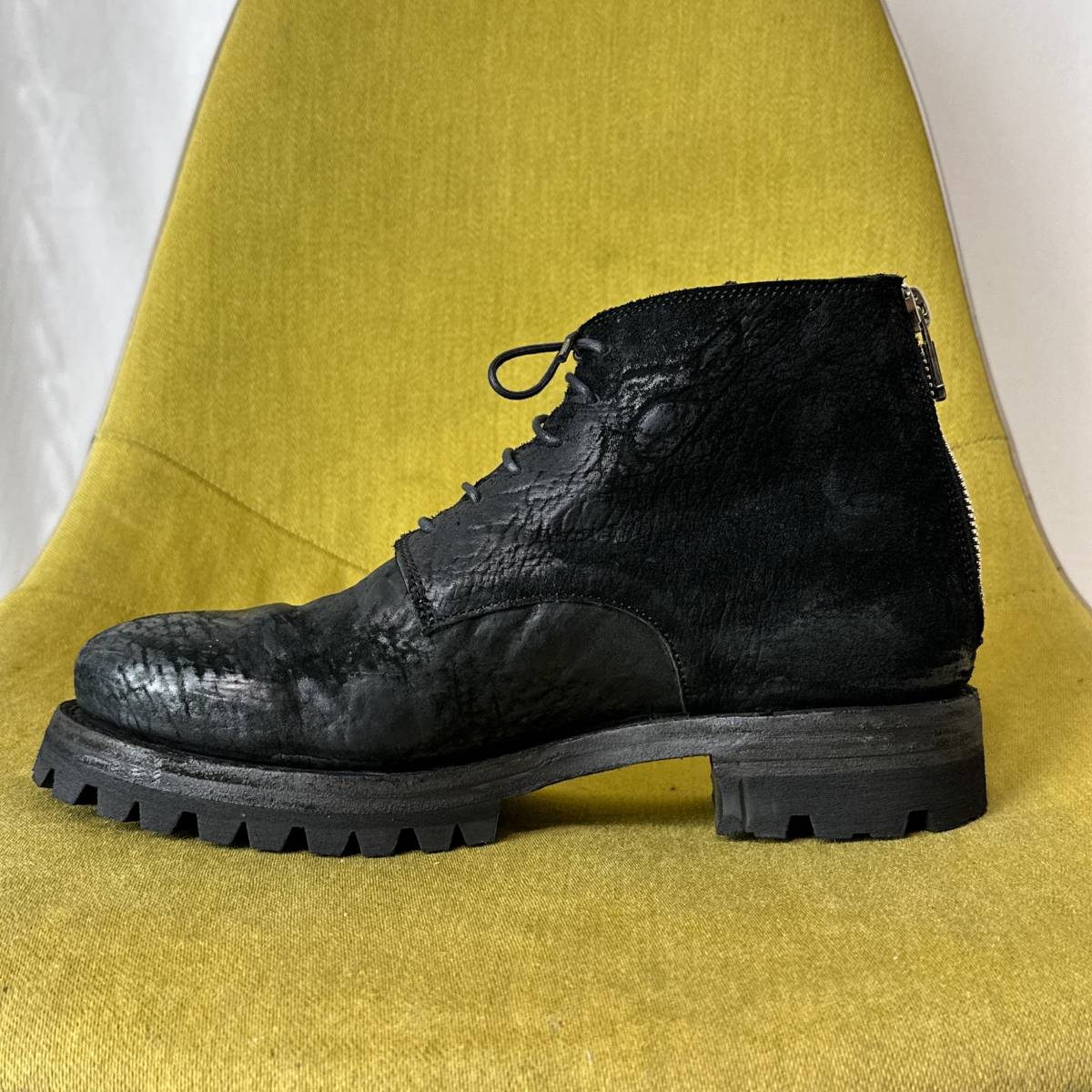 未使用 Portaille ポルタユ Cordovan split Backzip Boots コードバン