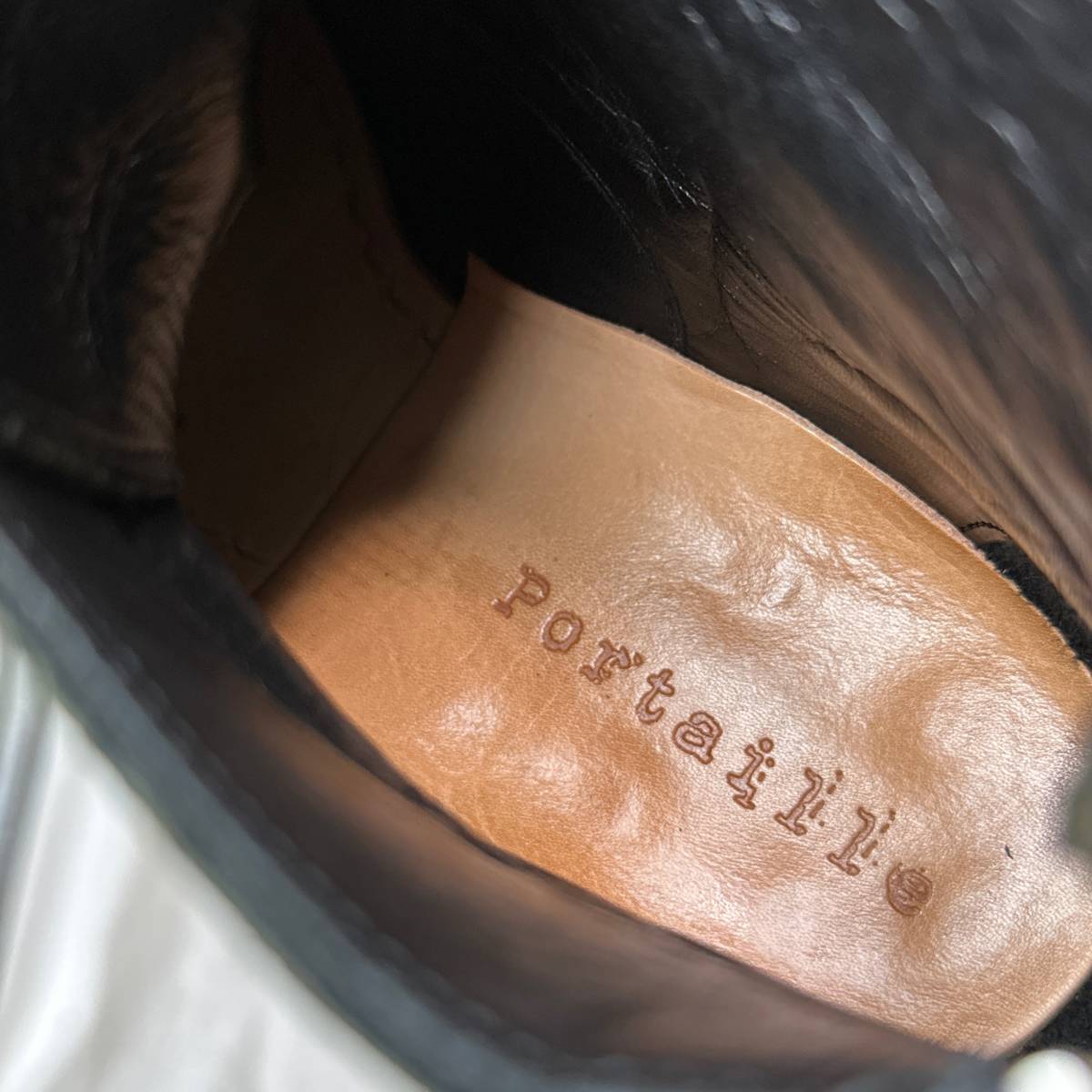 未使用 Portaille ポルタユ Cordovan split Backzip Boots コードバン 