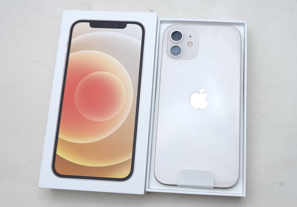 iPhone12 128GB ホワイト SIMロック解除済み ◯判定 新品未使用 128GB 