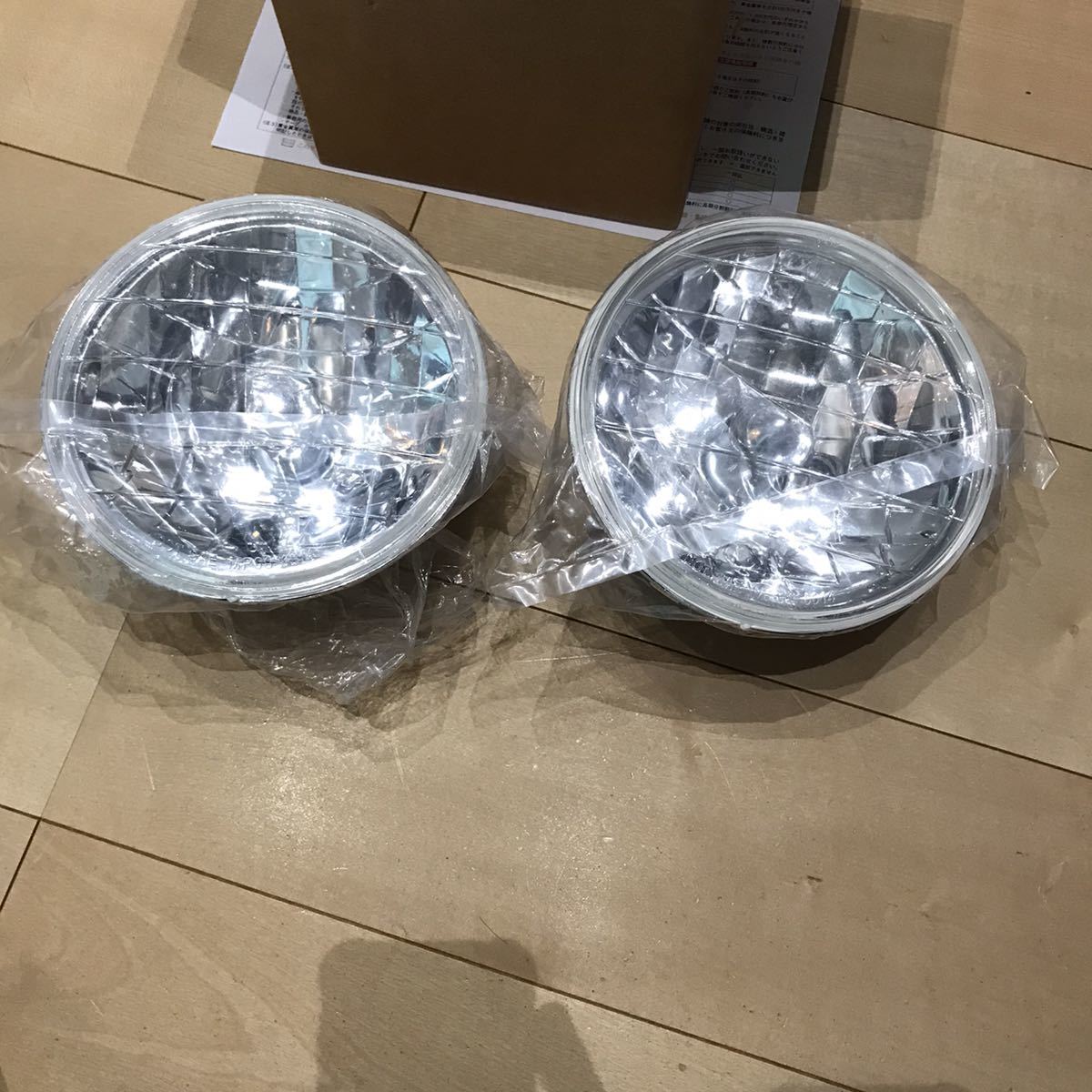 純正交換タイプ ガラス 高級 丸型 2灯式 ヘッドライト 2個セット 