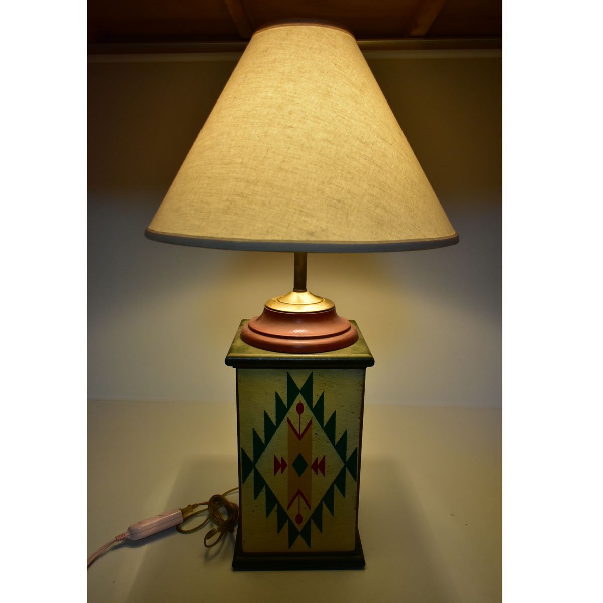 未使用展示品 USA ネイティブ アメリカン テーブルランプ 高さ82cm 