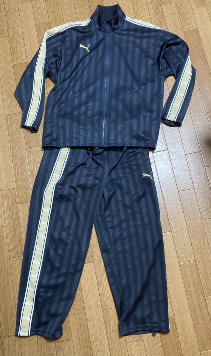 全国無料，本物保証 PUMAプーマ ジャージ 上下セット ジャケット L-O パンツL グラファイト&times;ゴールド バックプリント メンズ ジャージ上下 セットアップ(プーマ)｜売買されたオークション情報、yahooの商品情 ジャージ
