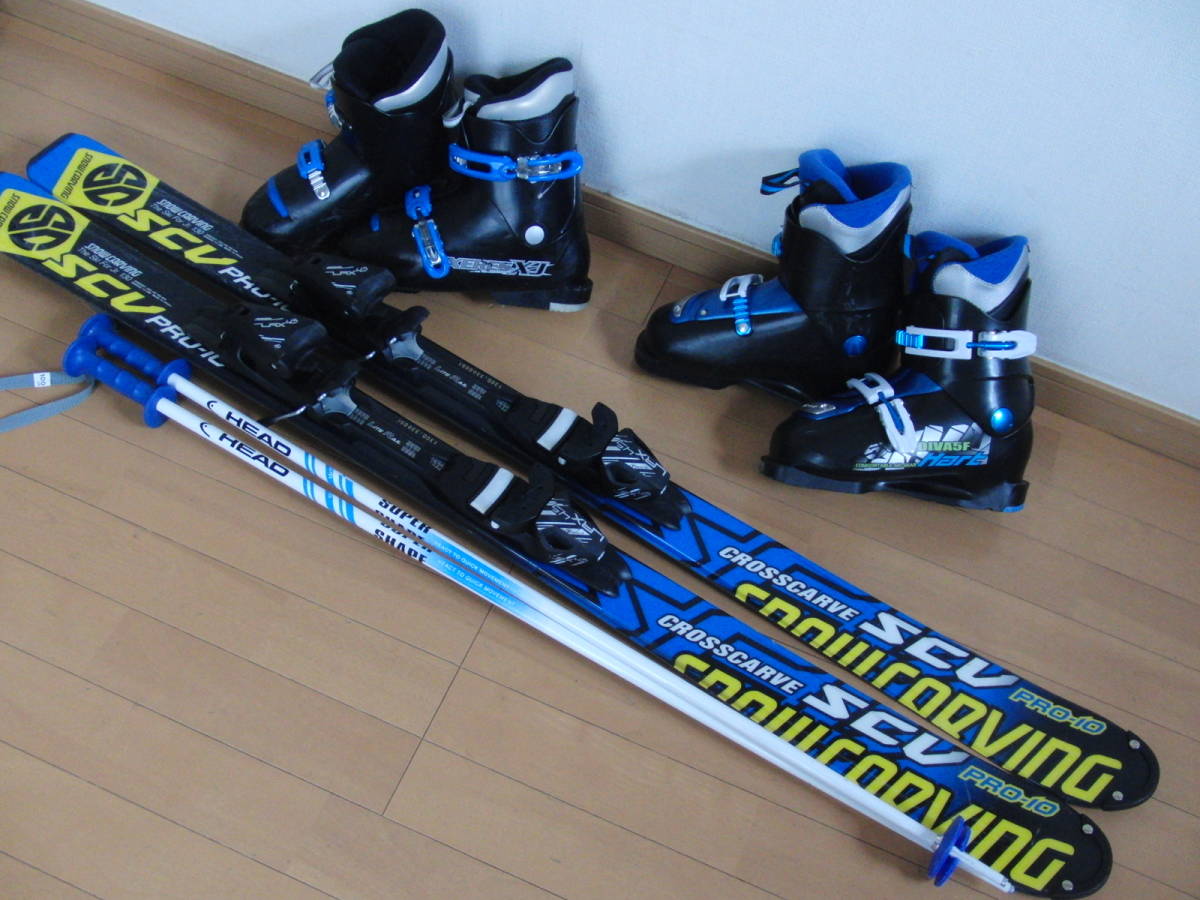 SNOWCARVING 送料2000円□美品 板130cm⁄靴23⁄24⁄25cm□身長125-145cm