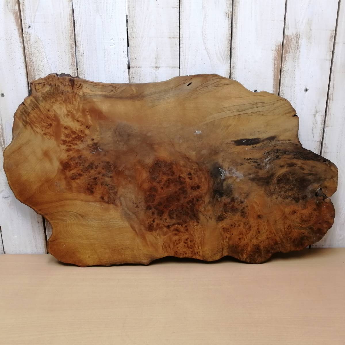 花台 玉杢 天然木 敷板 花梨 工芸品 敷台 最大幅58cm 瘤杢