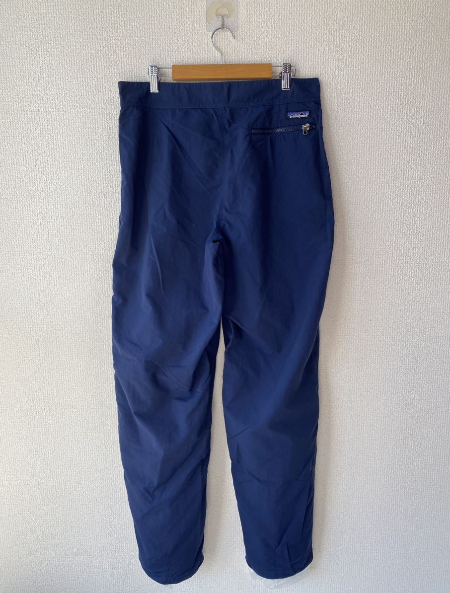 90s patagonia スキーパンツ ナイロンパンツ ネイビー Lサイズ 90s Patagonia ナイロン パンツ 32 テーパード ネイビー パタゴニア