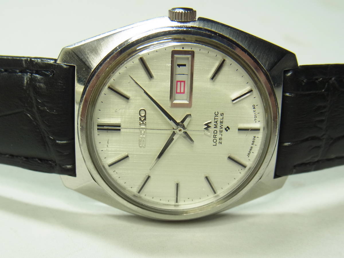 2211 SEIKO ロードマチック 5606 25J 早送可 ワンピース 動作品
