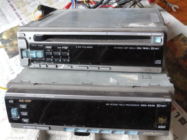 MDA-5048 & CDA-7845J アルパイン ジャンク品ALPINE 取扱説明書