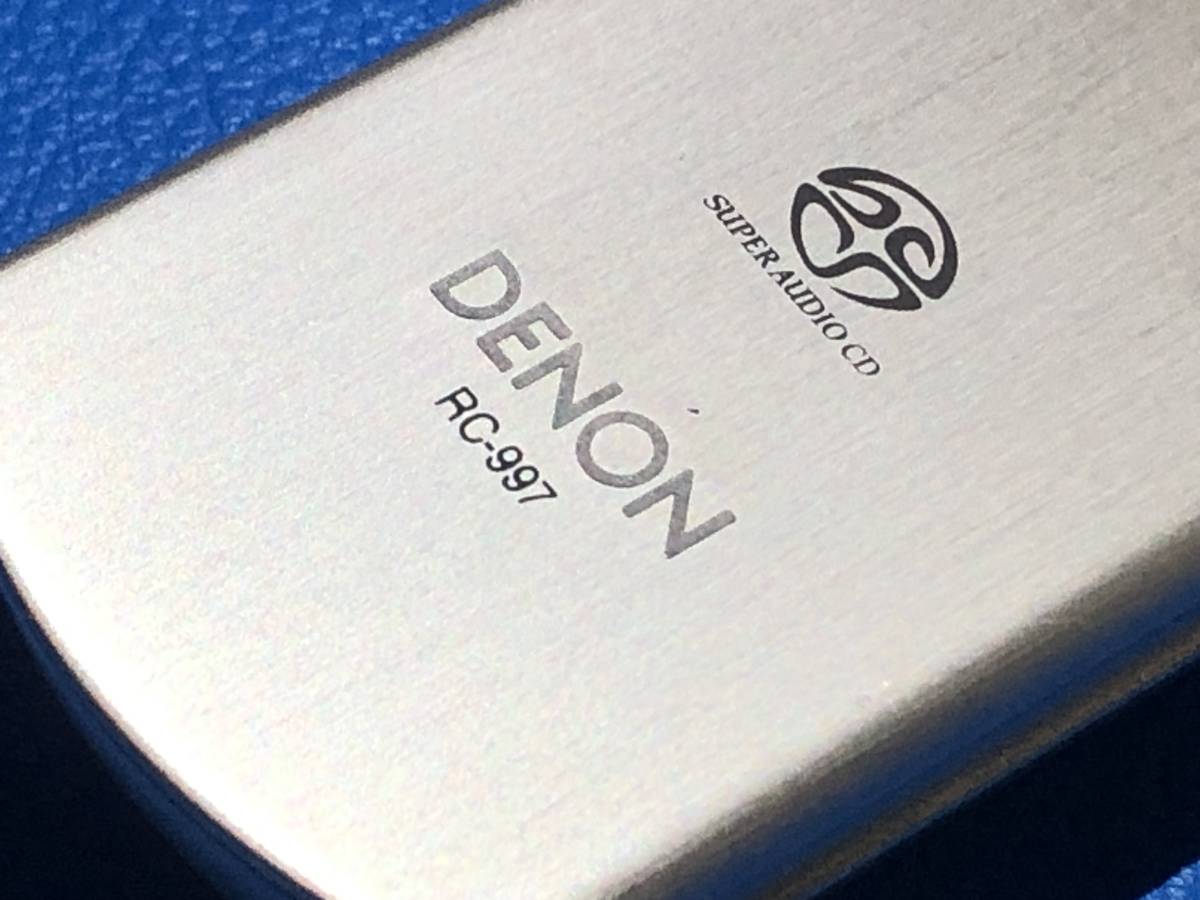 送料無料 中古 DENON デノン オーディオ リモコン RC-997「DCD-SA1/DCD-SA11」除菌 清掃済 安心の保証有 (管理No 5-316) DENON - RC-997 送料185 公式通販 中古