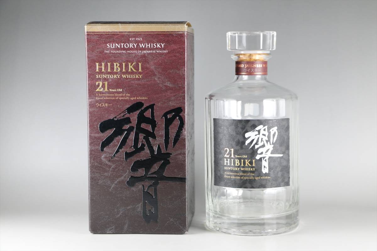 空瓶 箱付き ディスプレイ用 サントリー 響 ウイスキー 21年 HIBIKI 
