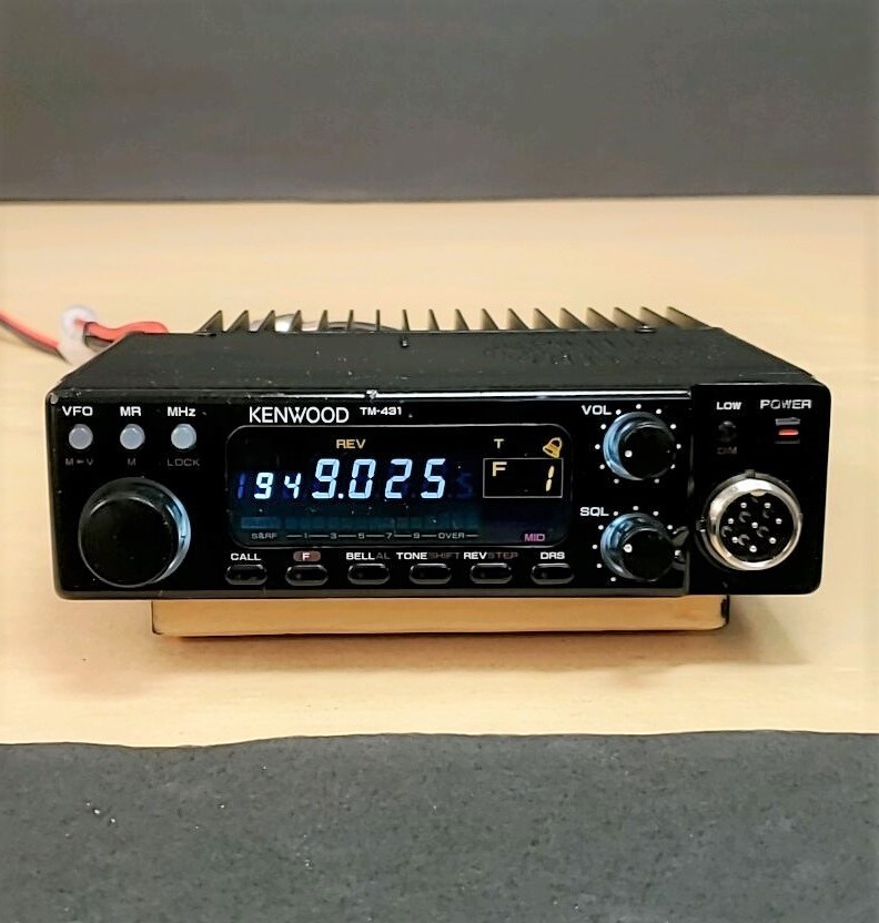 ケンウッド製　TM-431S (433M) ハイパワー仕様　現状動作品 TM-431S ハイパワー ケンウッド製 433Mhz ハイパワーモービル機 中古品