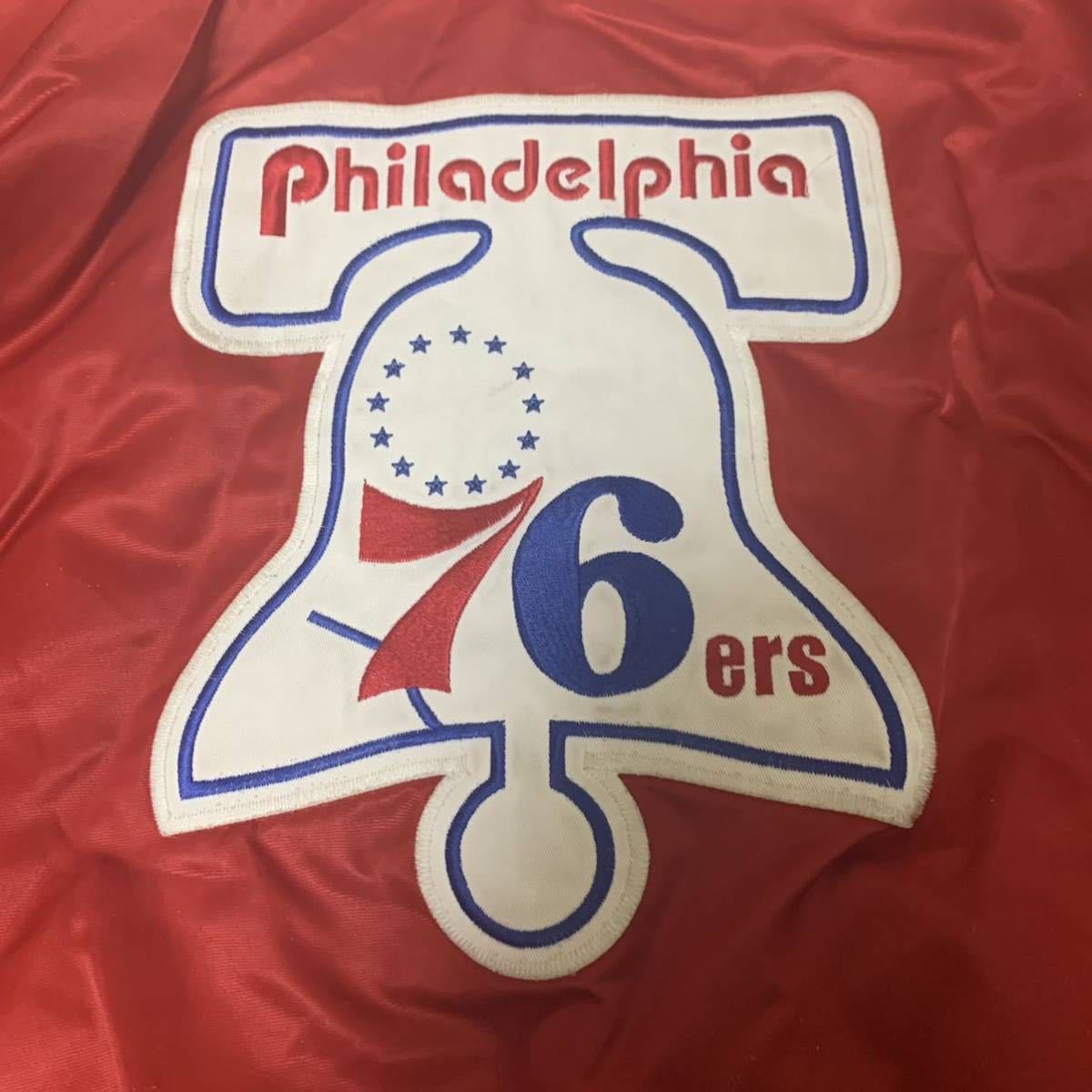 HARDWOOD CLASSICS/スタジャン/SIXERS/シクサーズ/スタジャン/majestic 