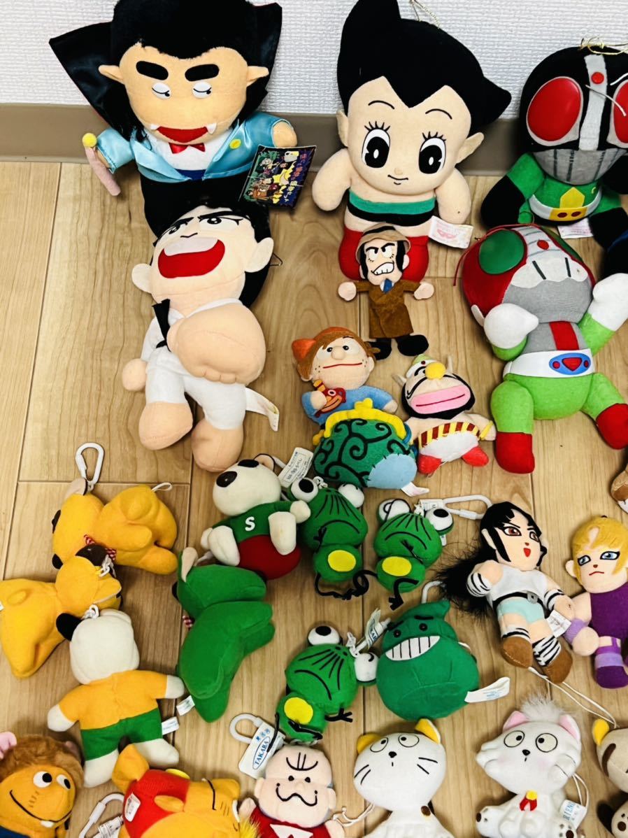 ジャンク品 レトロ 当時物 仮面ライダー ぬいぐるみ 5体セット