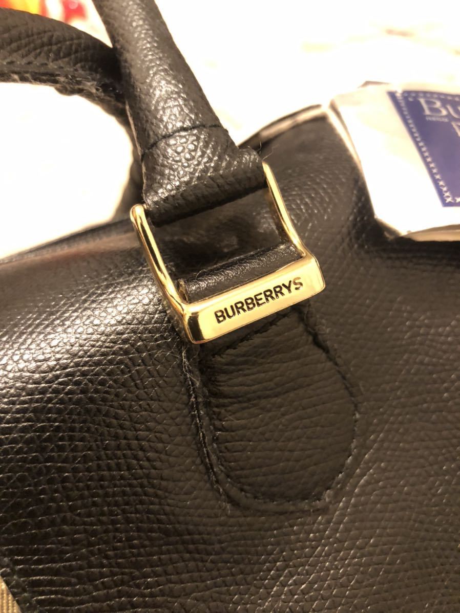 新品タグ付き！デッドストック BURBERRY バーバリー ミニボストン