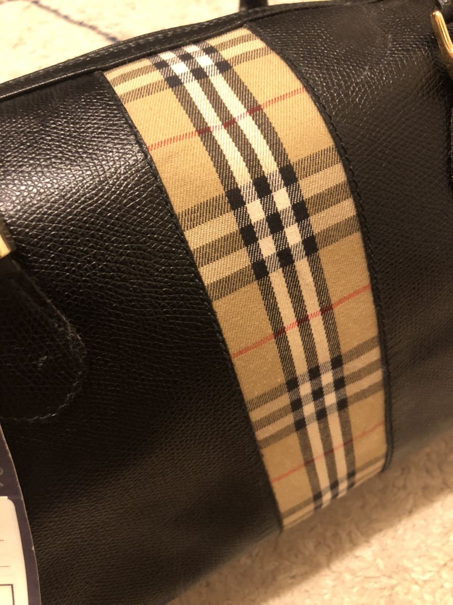 新品タグ付き！デッドストック BURBERRY バーバリー ミニボストン