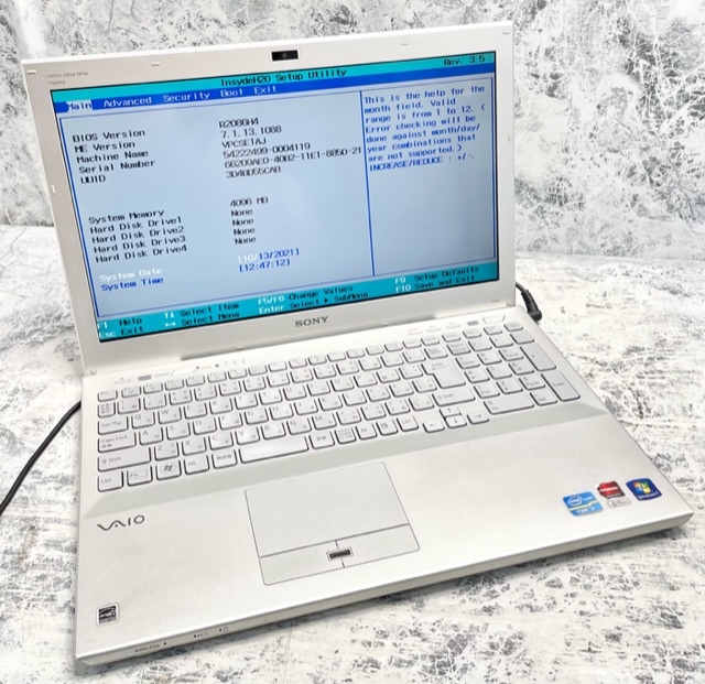 【美品】Intel Core i7-8700K CPU 3.70GHz VAIO Laptop Sony SONY - Z1MODEL | With PCG-31119NVPCZ14AGJ com