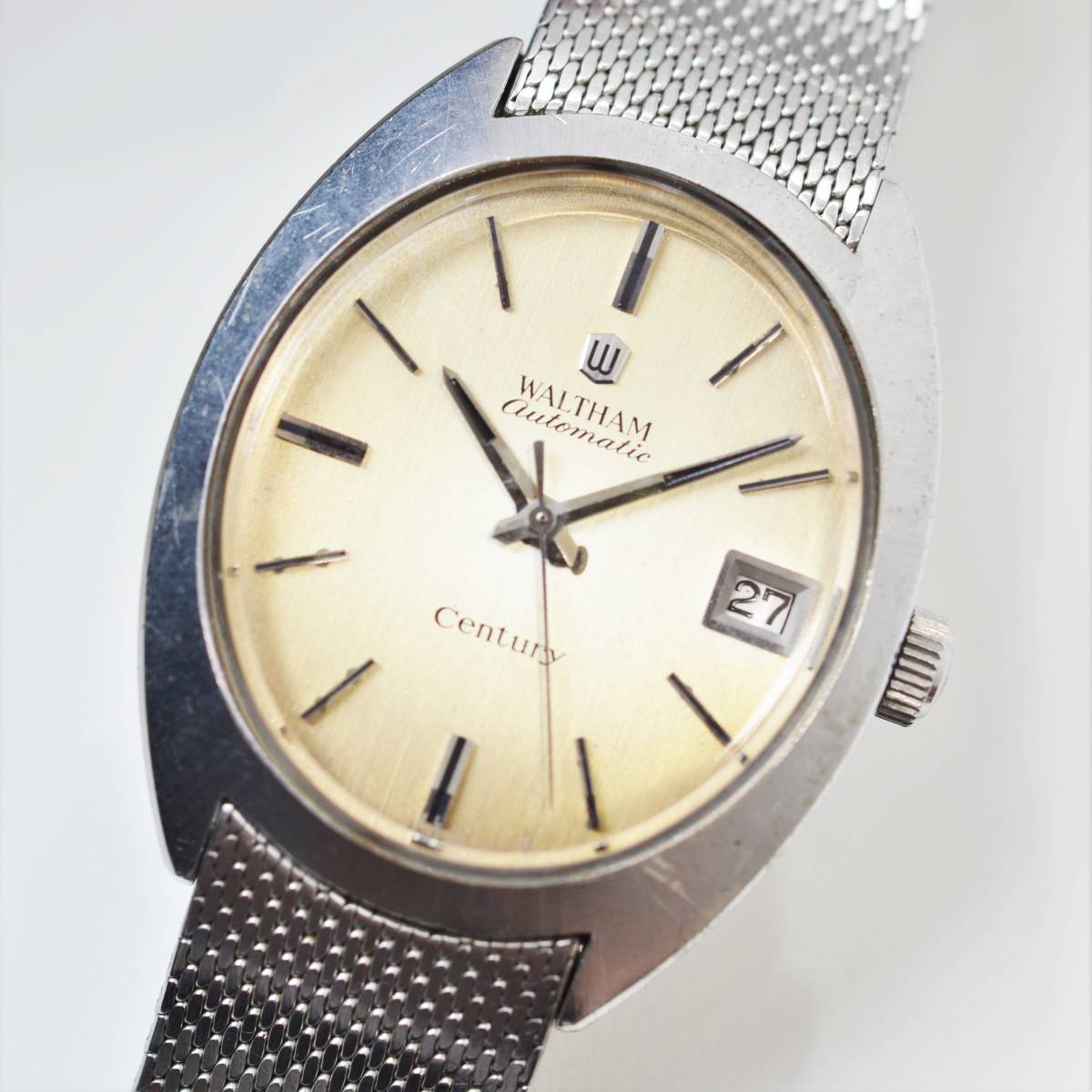 H 1円スタート WALTHAM ウォルサム 自動巻き メンズ ヴィンテージ 